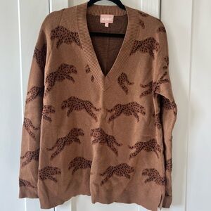 Show Me Your Mumu | Brown Leopard Print Sweater